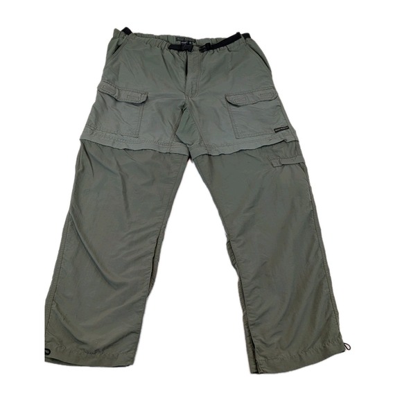 Royal Robbins Mens Convertible Cargo Pants Hiking Outdoors Olive Green - Picture 1 of 7